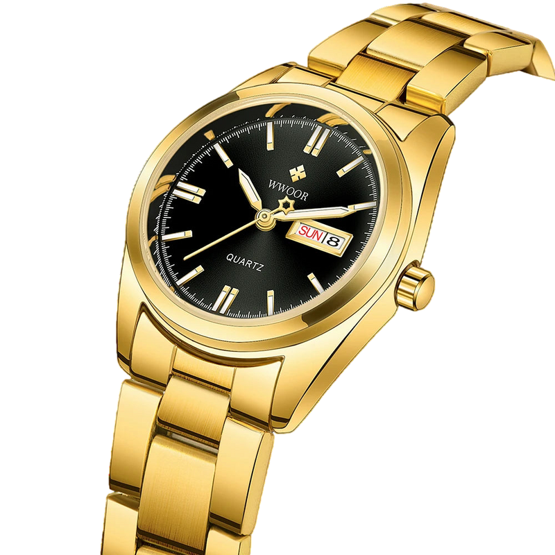 Relógio Feminino: WWOOR 8804 Dourado