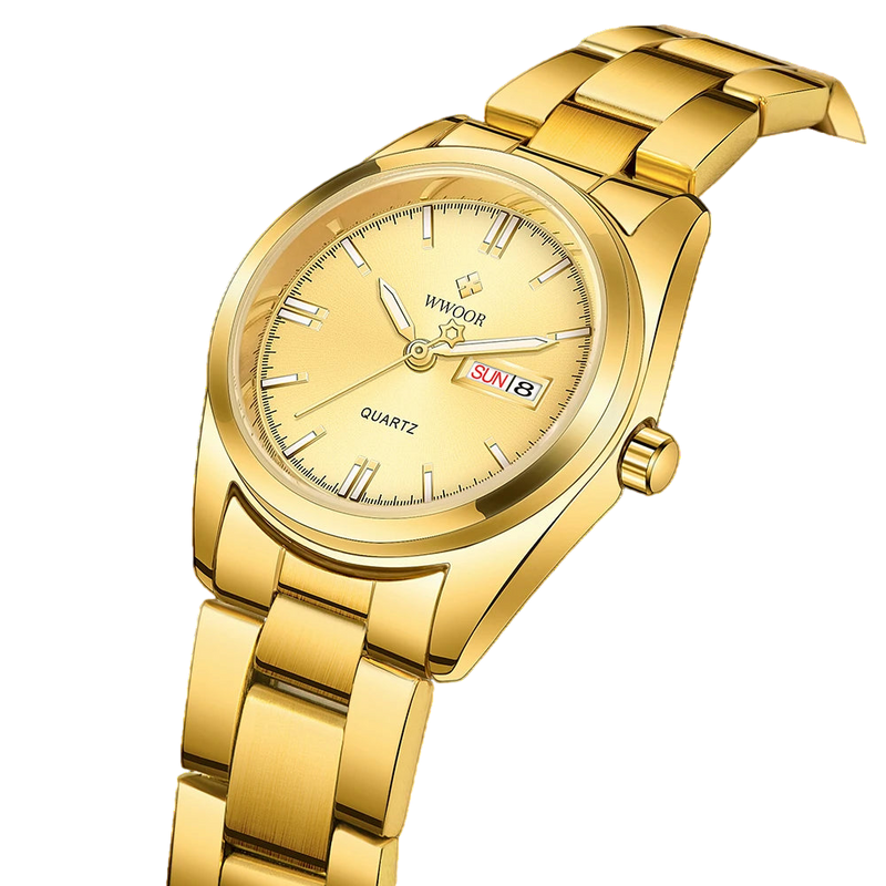 Relógio Feminino: WWOOR 8804 Dourado