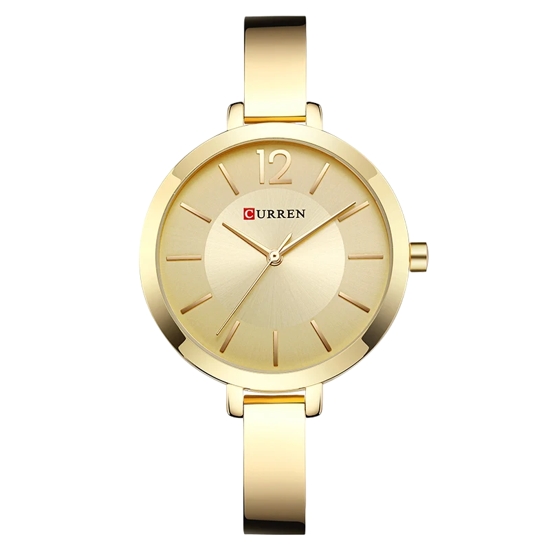 Relógio Feminino: CURREN 9012 Dourado