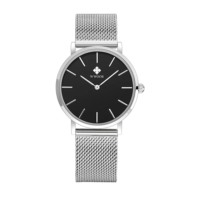 Relógio Feminino: WWOOR 8840 Prata