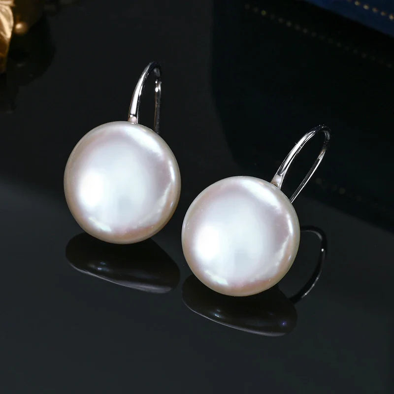 Luxurious Ear Spoons – Brincos de Pérola em Prata Esterlina