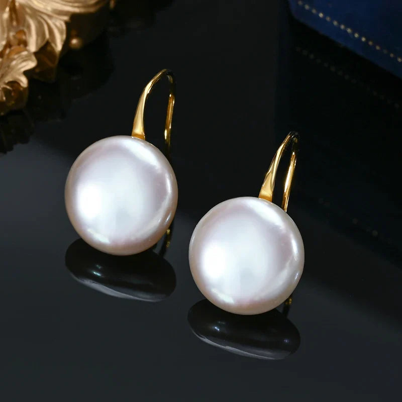 Luxurious Ear Spoons – Brincos de Pérola em Prata Esterlina