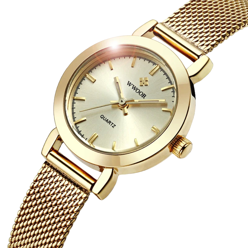 Relógio Feminino: WWOOR 8823 Dourado