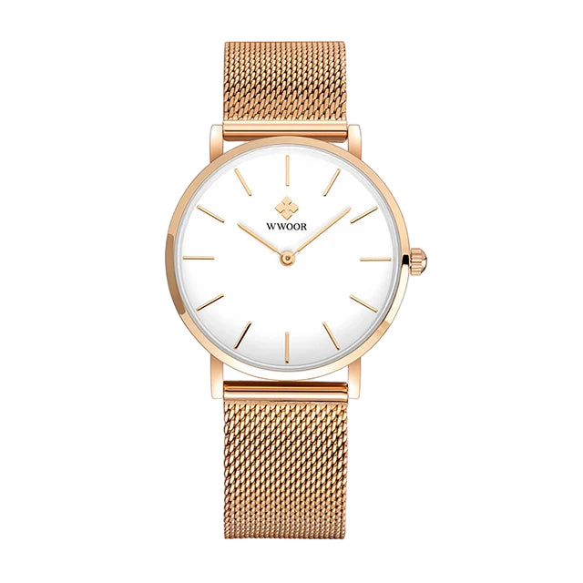 Relógio Feminino: WWOOR 8840 - Rose Gold