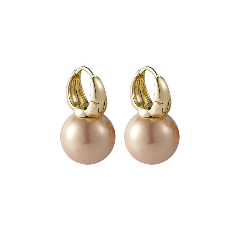 Elegant Pearl Drops – Brincos de Pérola Simulada para Mulheres