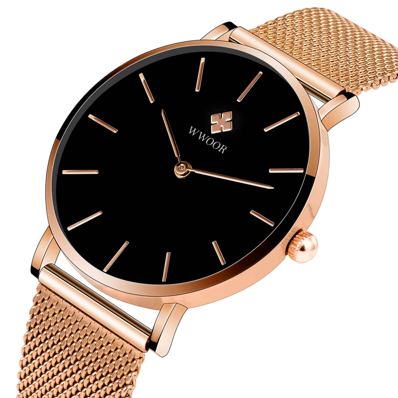 Relógio Feminino: WWOOR 8840 - Rose Gold